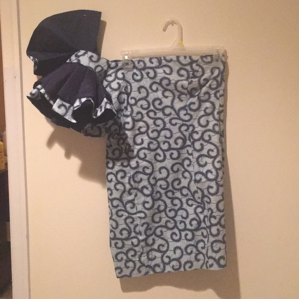 African Ankara print Mini dress